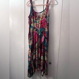 Torrid Pink and Blue Sleeveless Maxi Sundress